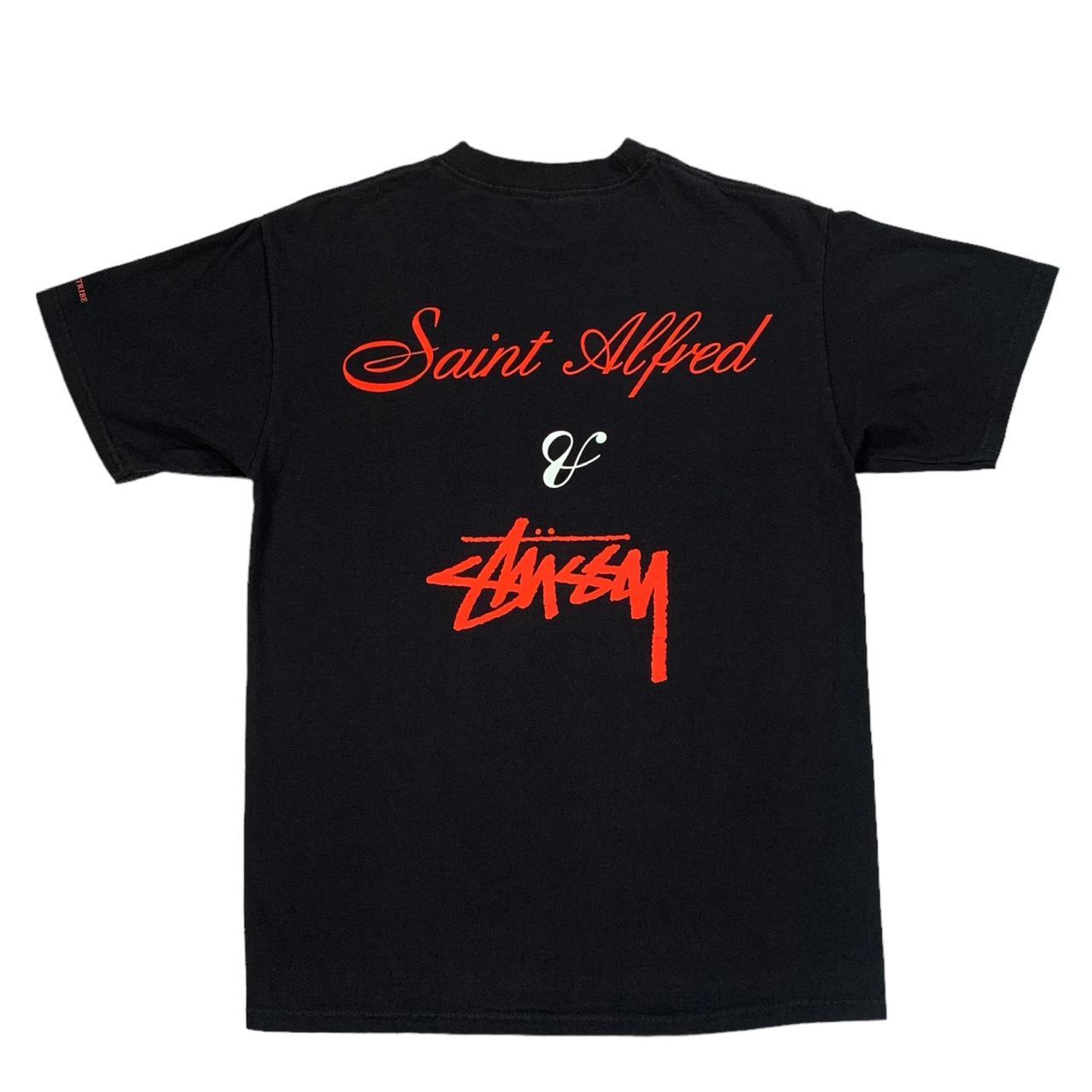 Vintage Stussy x Saint Alfred Black & Red Wing Logo...