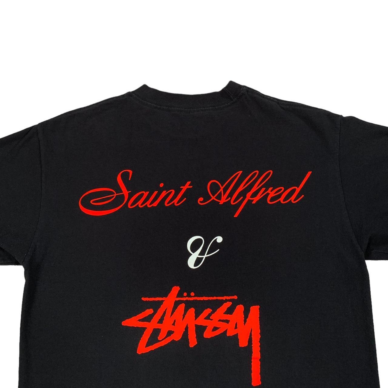 Vintage Stussy x Saint Alfred Black & Red Wing Logo...