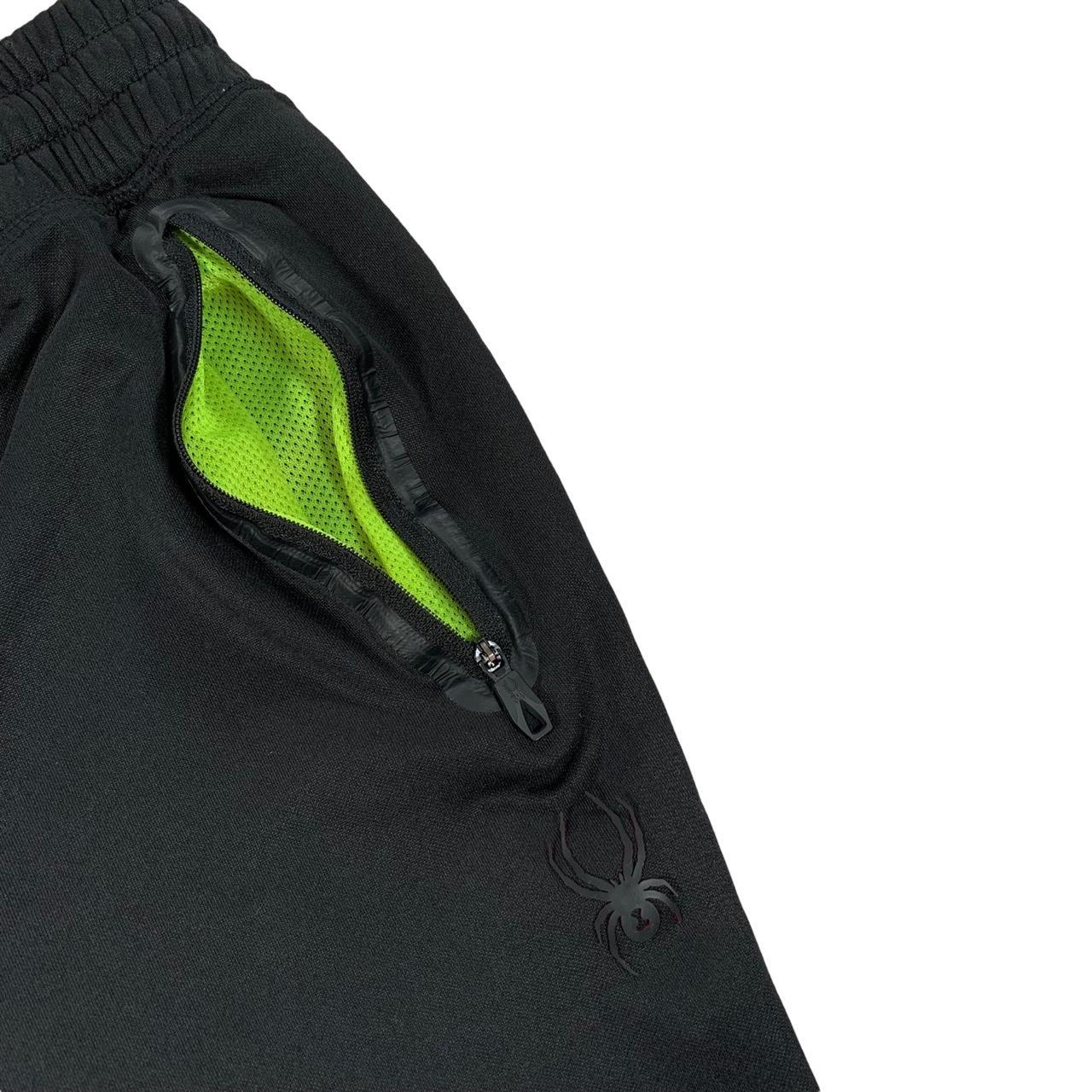 Spyder Active Men’s Black & Neon Green Black Jogger... Depop