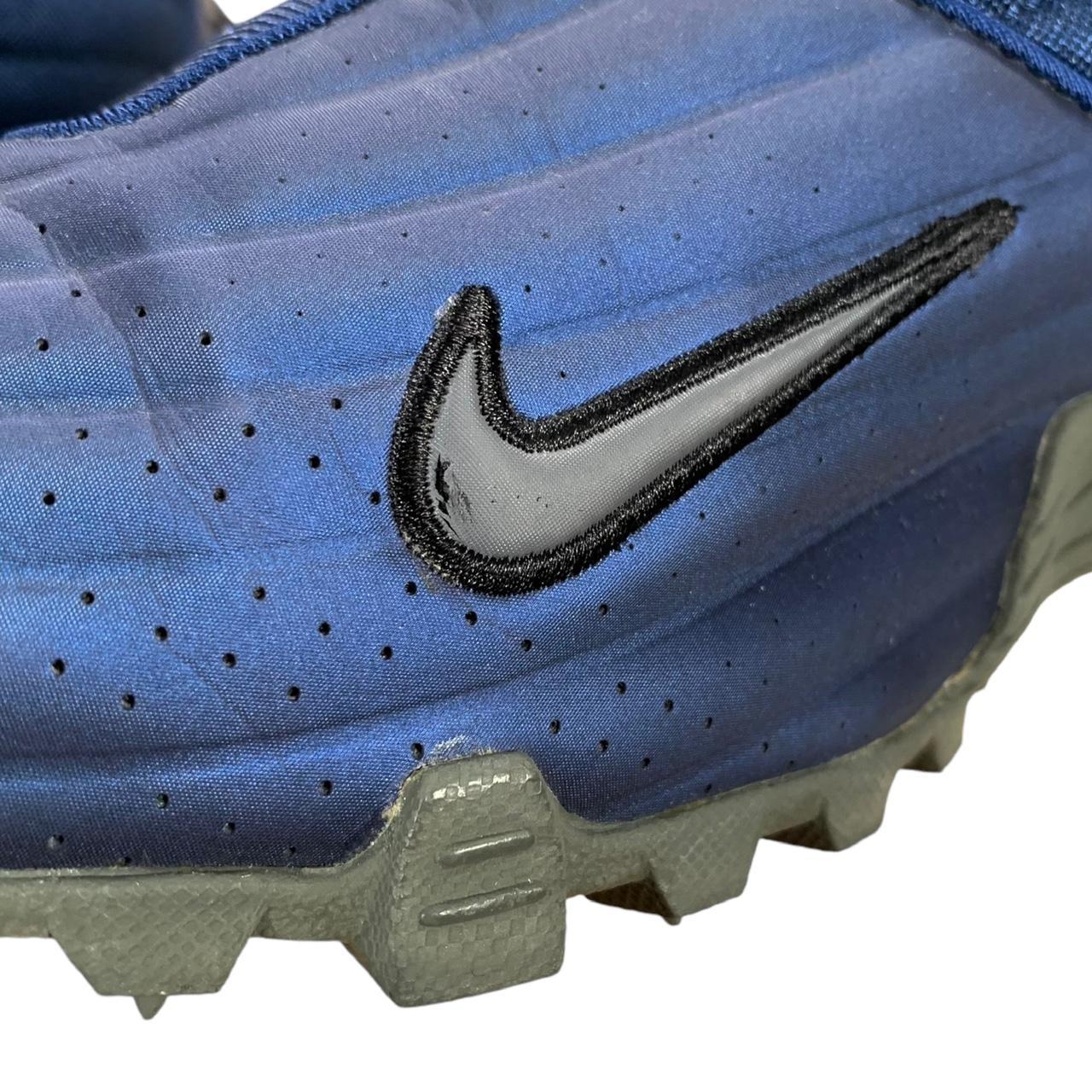 VTG Nike Air Mansa Metallic Blue & Gray 2002 Sneaker... - Depop