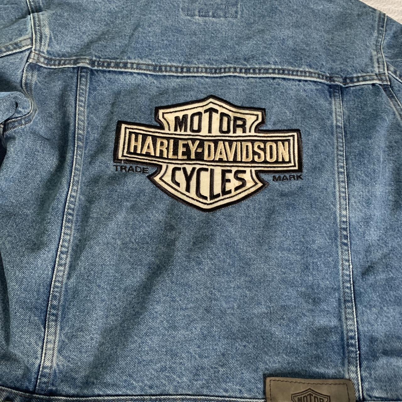 Vintage Harley Davidson Jean Jacket deals