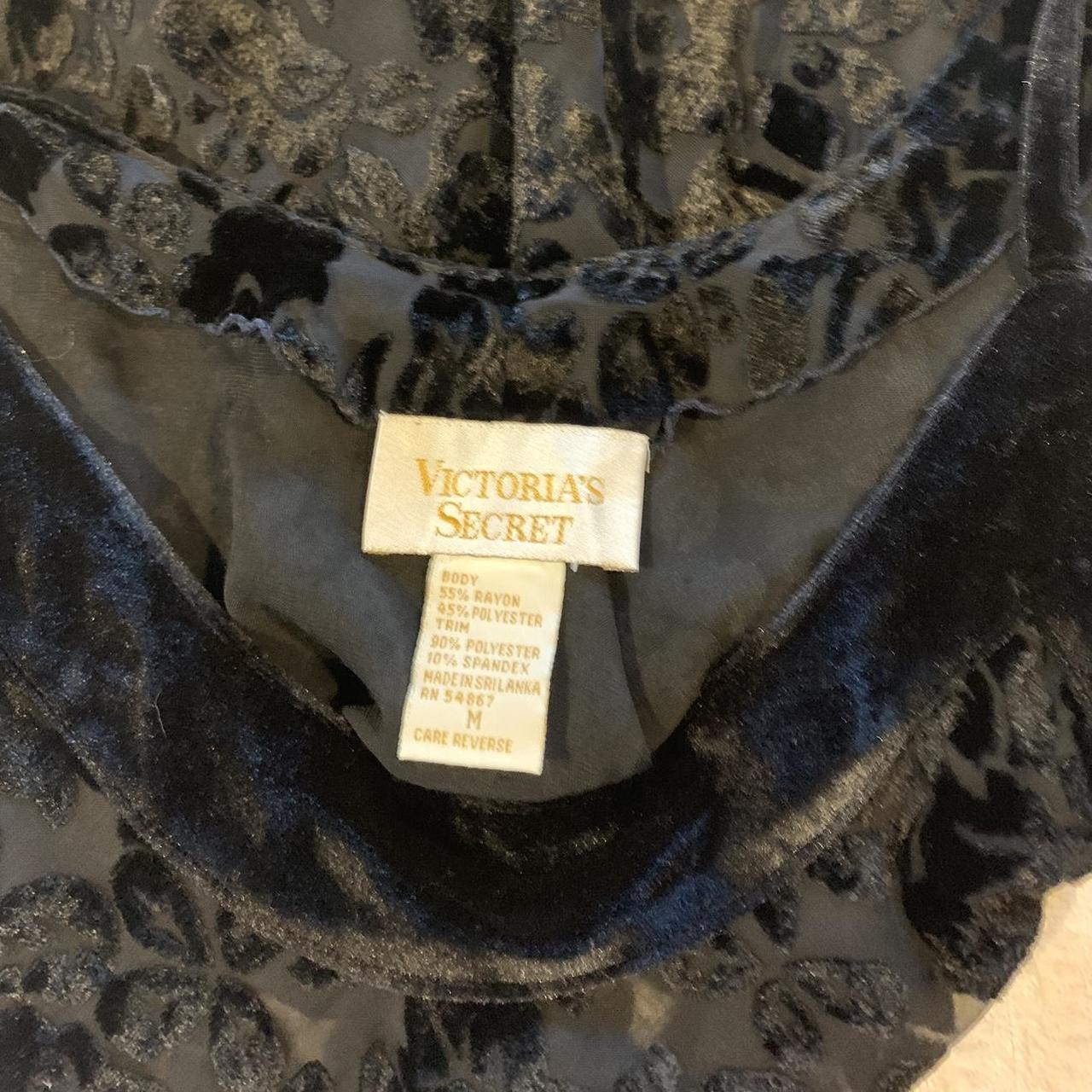 Vintage 1980's Gold Label Victoria's Secret Black Sheer Lace, Lady L  Vintage Co