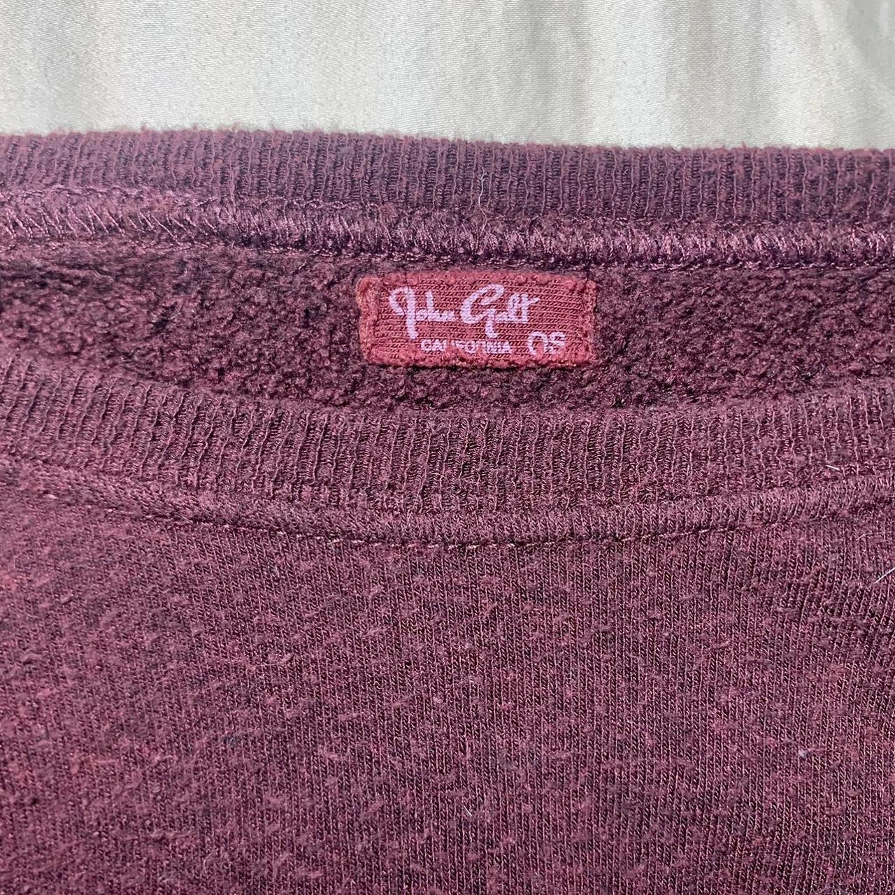 John Galt- Brandy Melville burgundy sweater. Fits a... - Depop