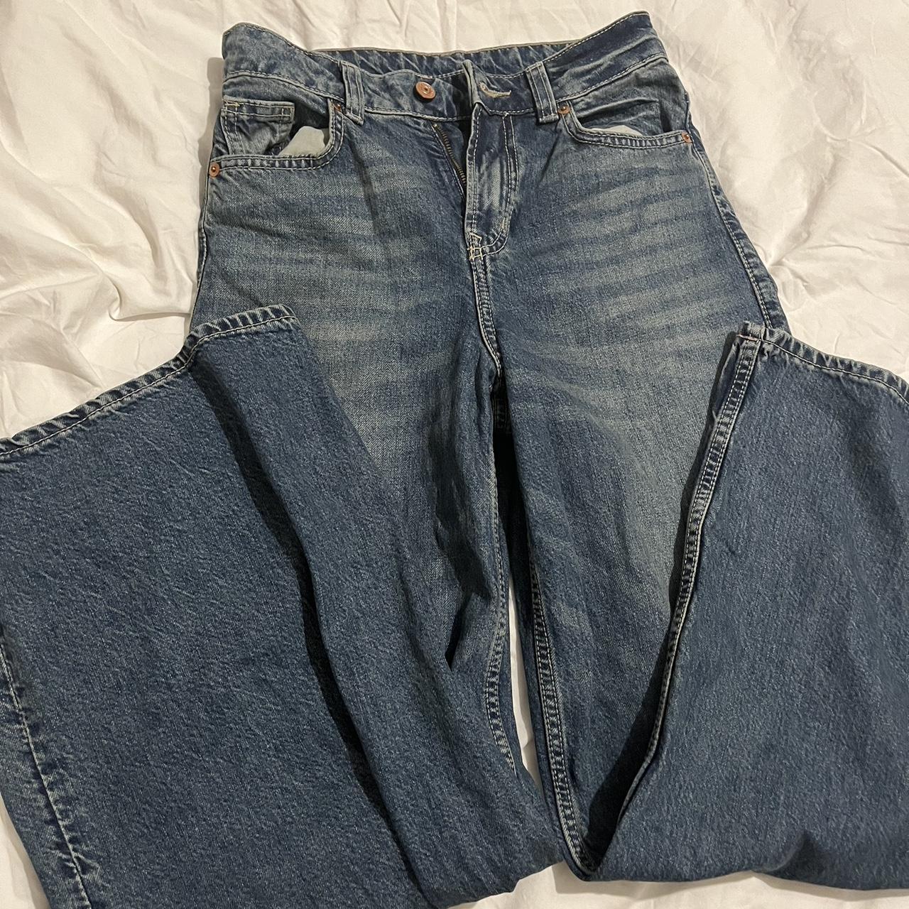 H&M baggy jeans Waist:24 leg:30 Never been worn - Depop