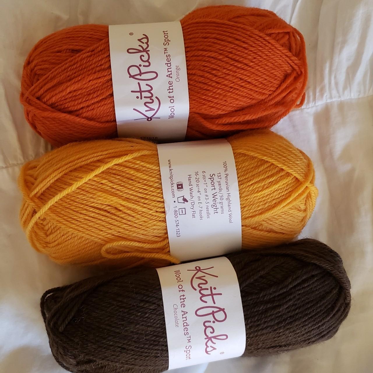 Two New Skeins Of Knit Picks Wool Of The Andes Sport Yarn