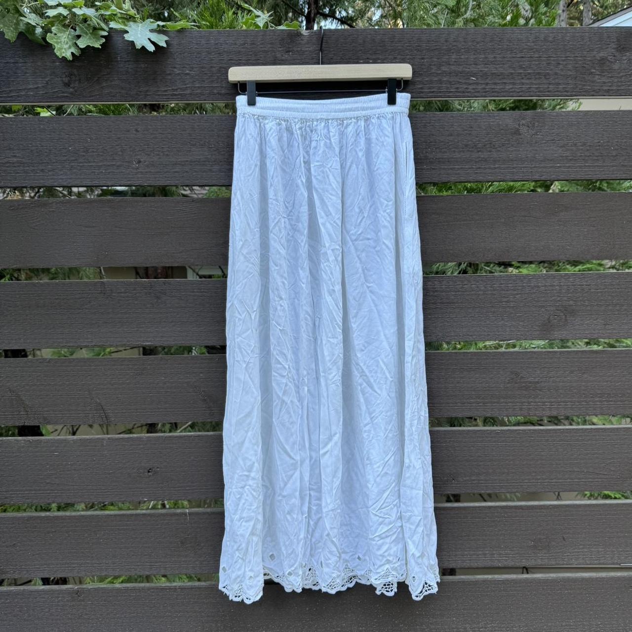 Free People Women's Skirt - White - S – Y2K white… - image 1