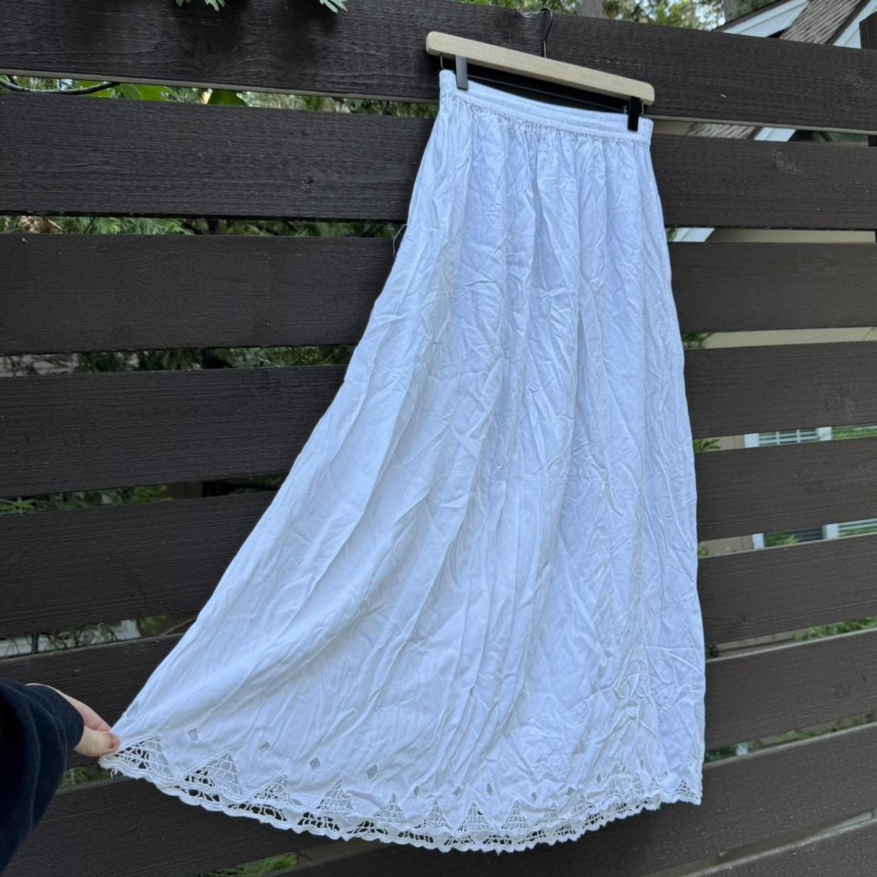 Free People Women's Skirt - White - S – Y2K white… - image 2