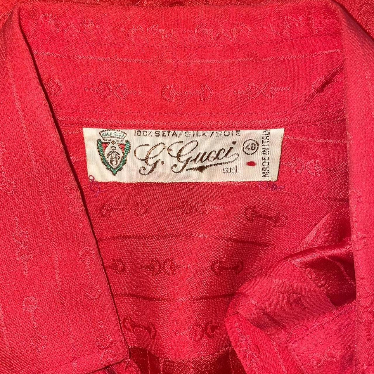 VERY RARE VINTAGE store Gucci Silk shirt from the 70's