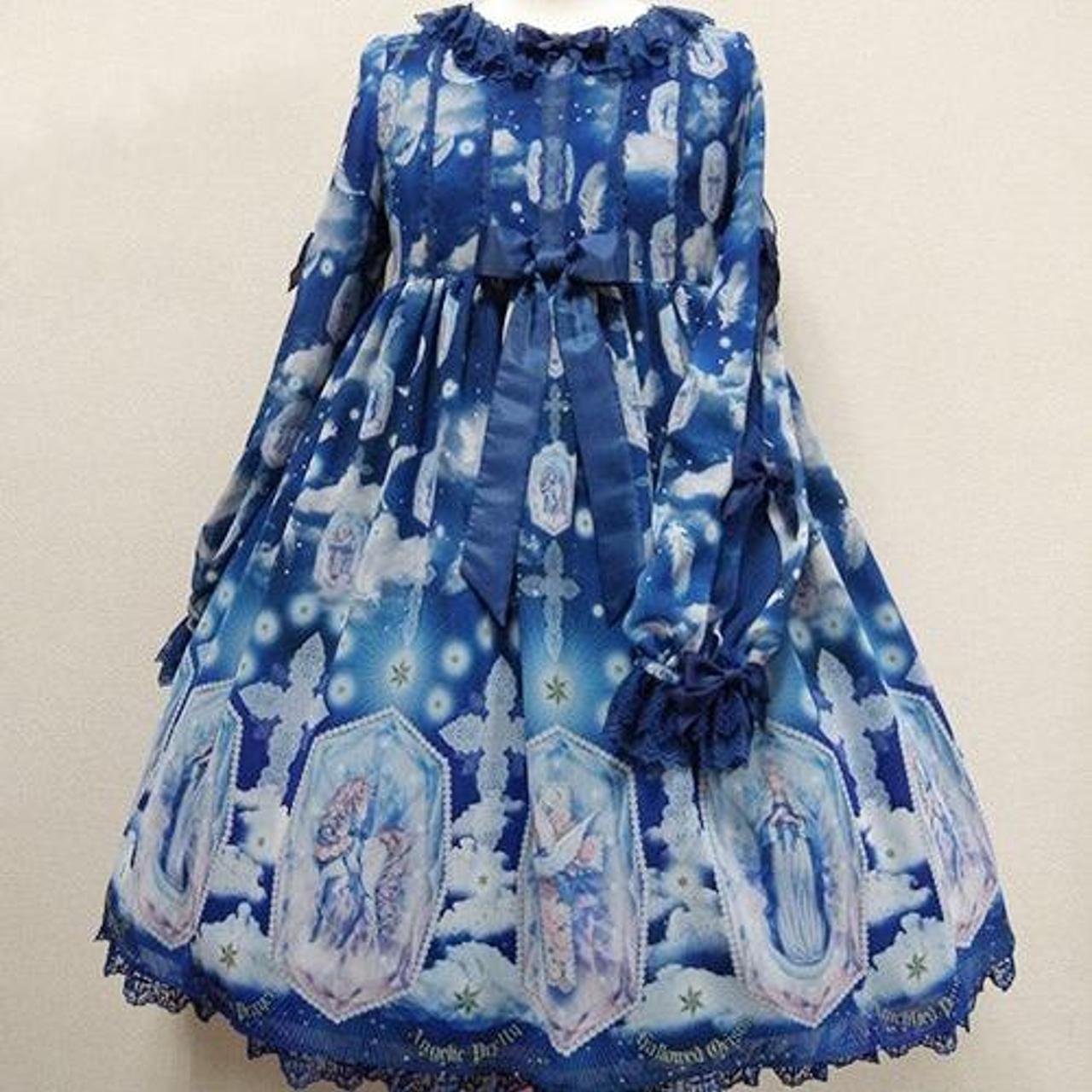 Cecelia Cross OP by Angelic Pretty in navy. I am the... - Depop