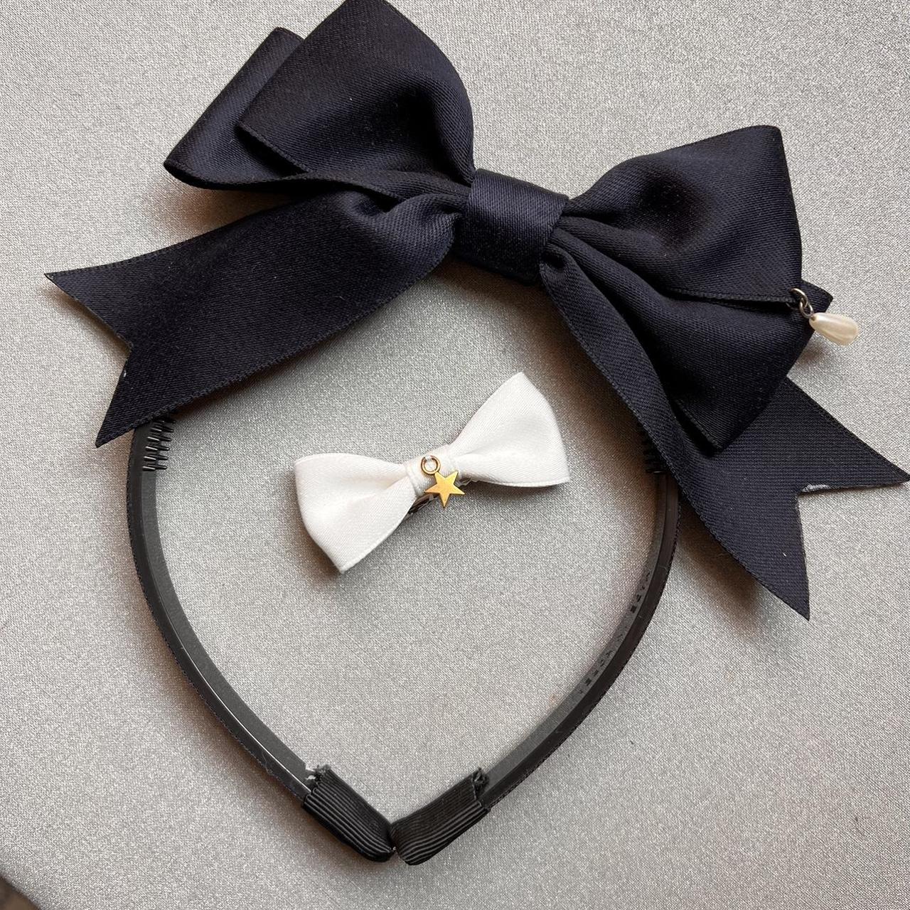 ALICE IN WONDERLAND Black Bow Headband Hair Accessory, Alice in