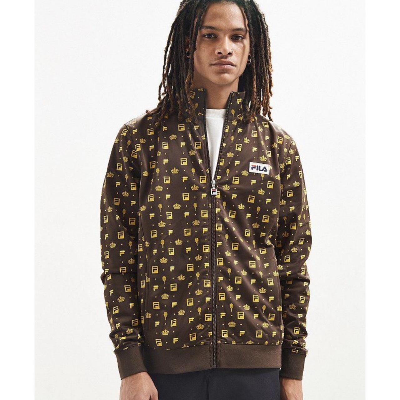 Monogram print track jacket from FILA exclusively