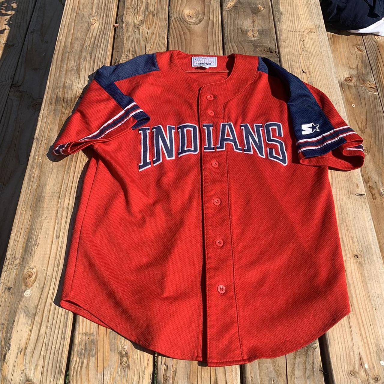 Vintage Cleveland Indians Jersey by Stater - Depop