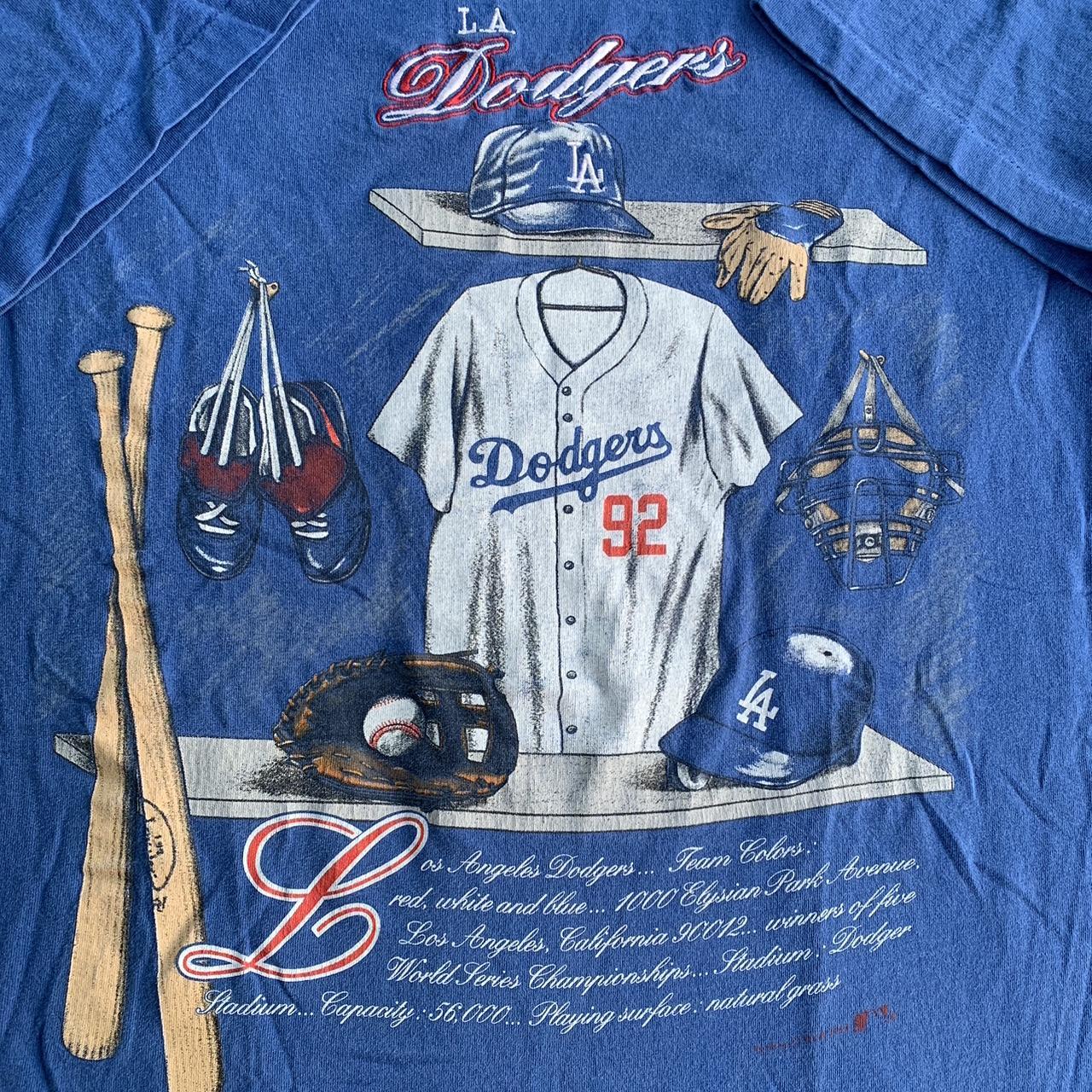 Vintage LA Dodgers T-shirt Los Angeles 1991 MLb baseball Nutmeg