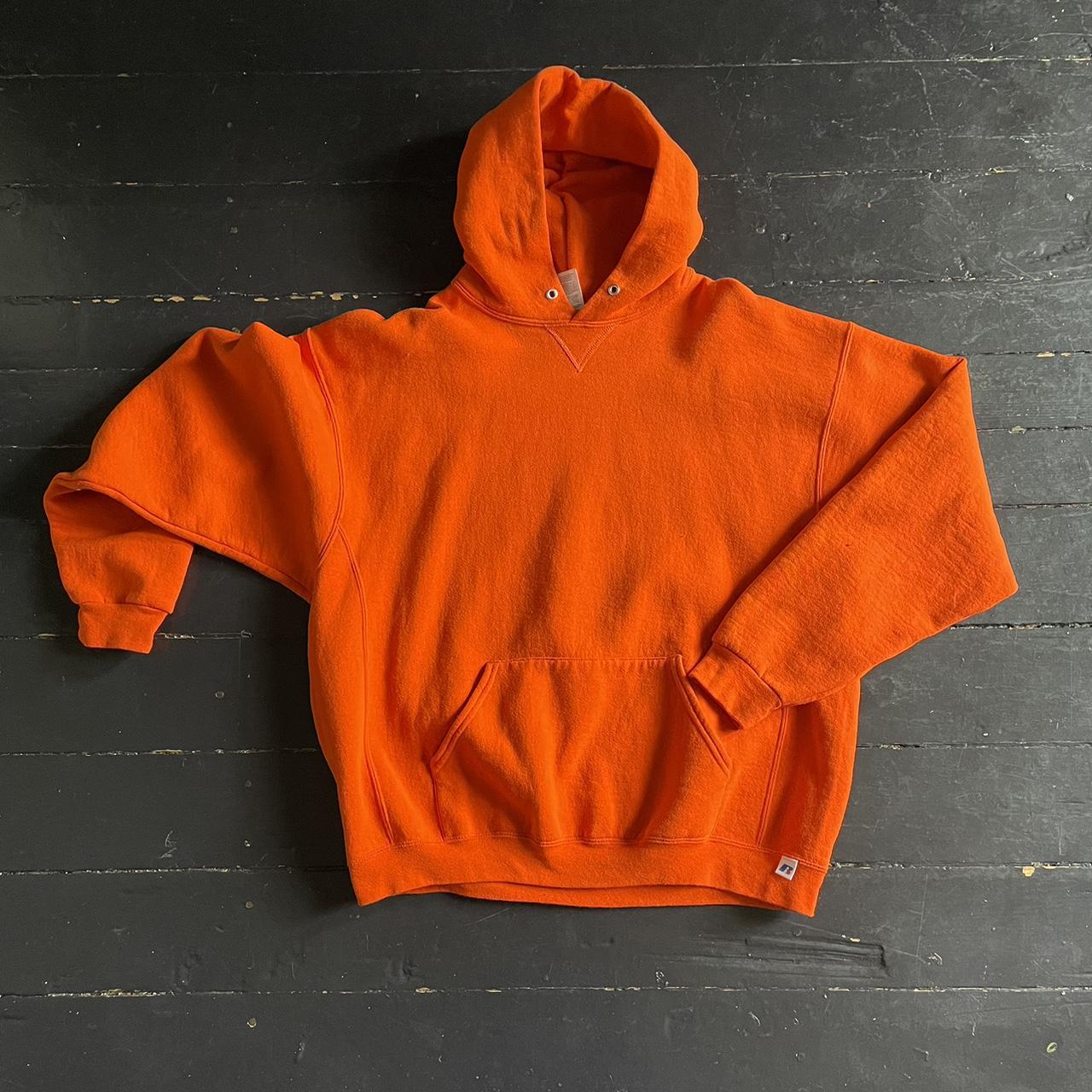 Vintage Men's Hoodie - Orange - XL