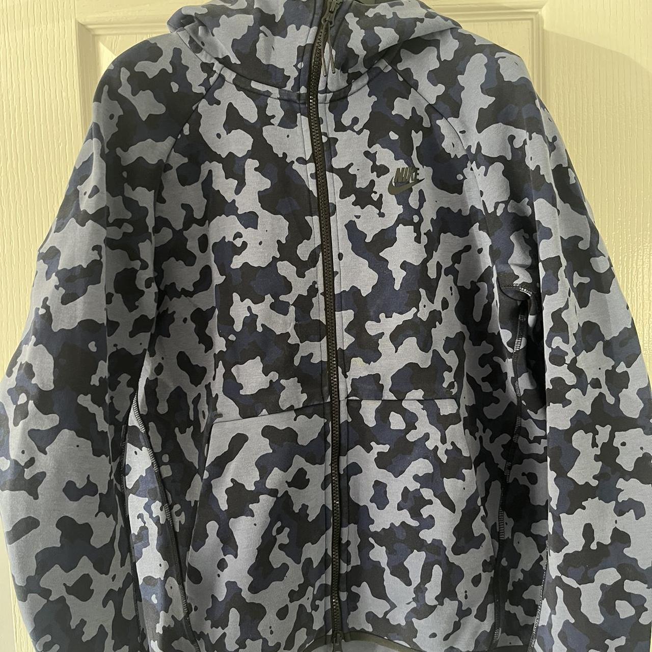 camo nike hoodie blue