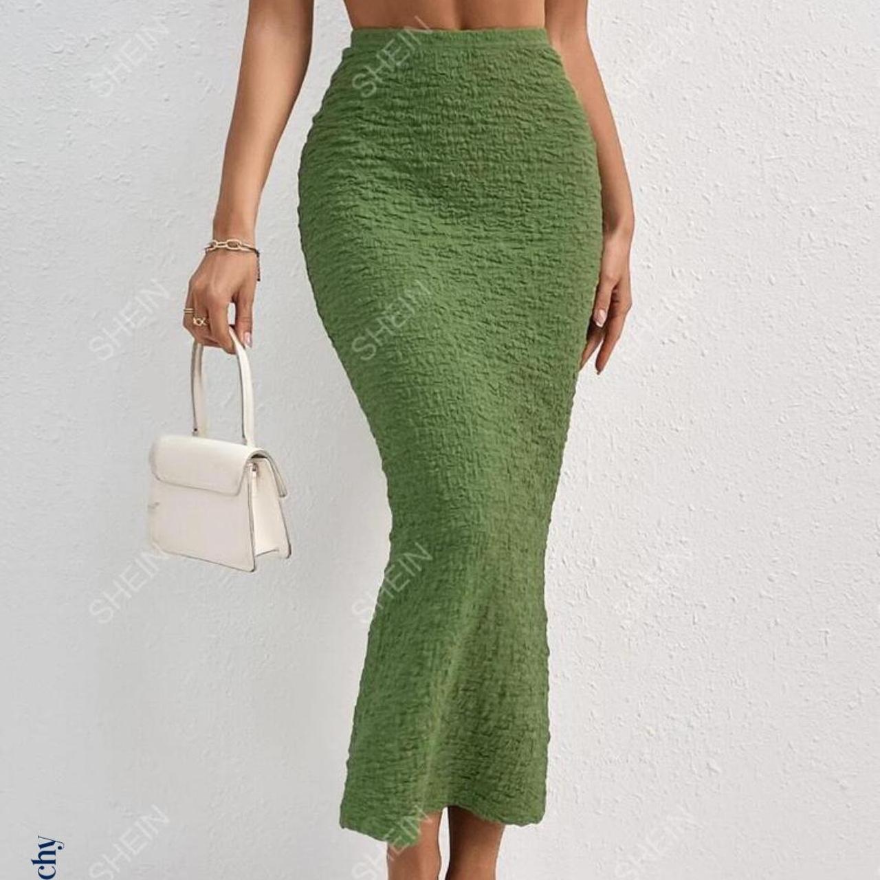 Green skirt very best sale