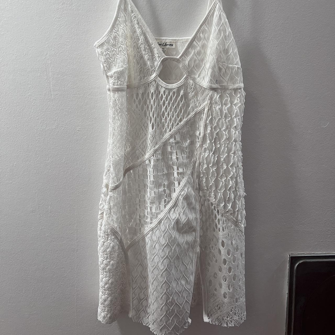 For Love and Lemons beautiful white lace dress. xs... - Depop