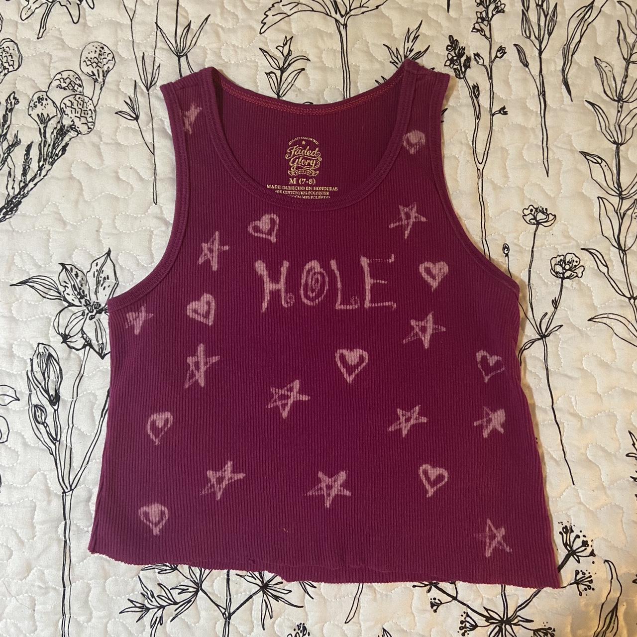 handmade Hole band shirt! •made on a youth medium... Depop