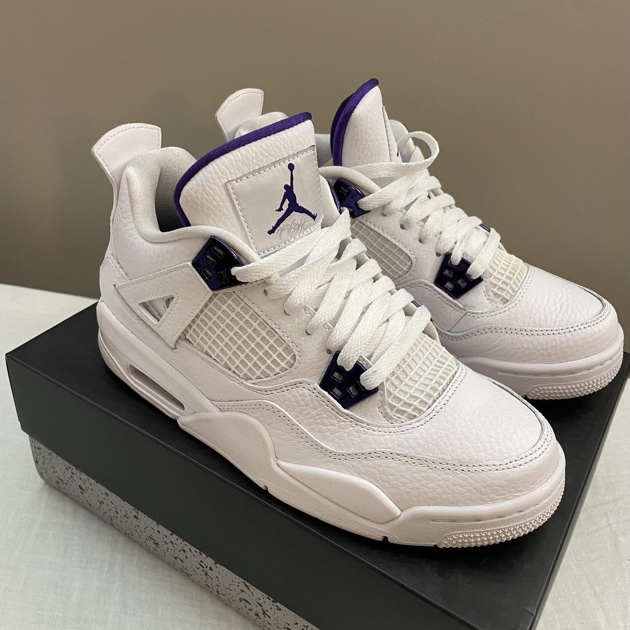 jordan 4 retro metallic purple youth