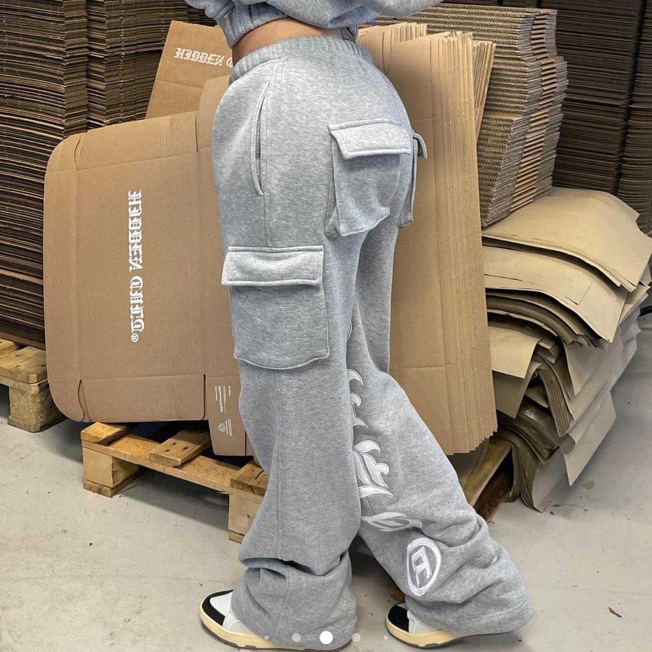 Hidden cult grey cargo sweatpants Sold out Size 2x - Depop