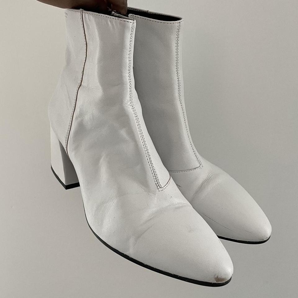 Vagabond olivia leather hot sale boot white