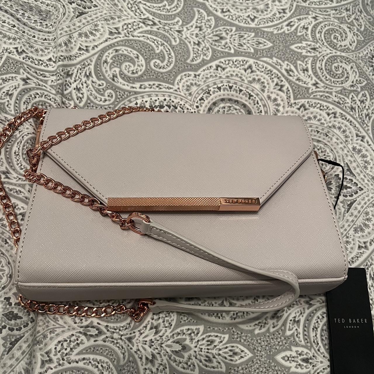 Ted baker rose gold clutch bag hot sale