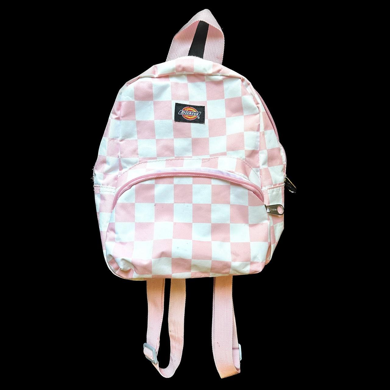 Dickies pink sales checkered backpack