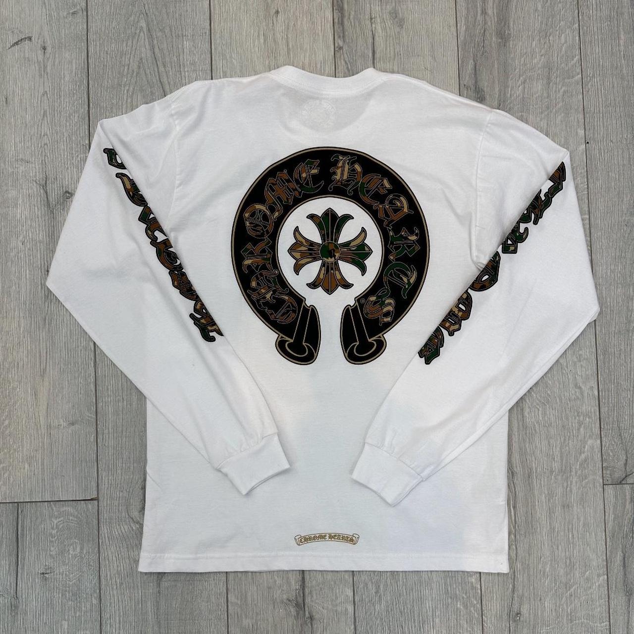 Tシャツ・カットソー [Born Champs] HEART TRIBAL CHROME OVER FIT CAMO LONG SLEEVE Chrome Hearts Camo Triple Cross Horseshoe Long Sleeve Shirt