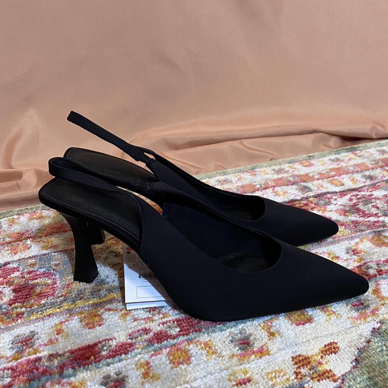 stradivarius black heels