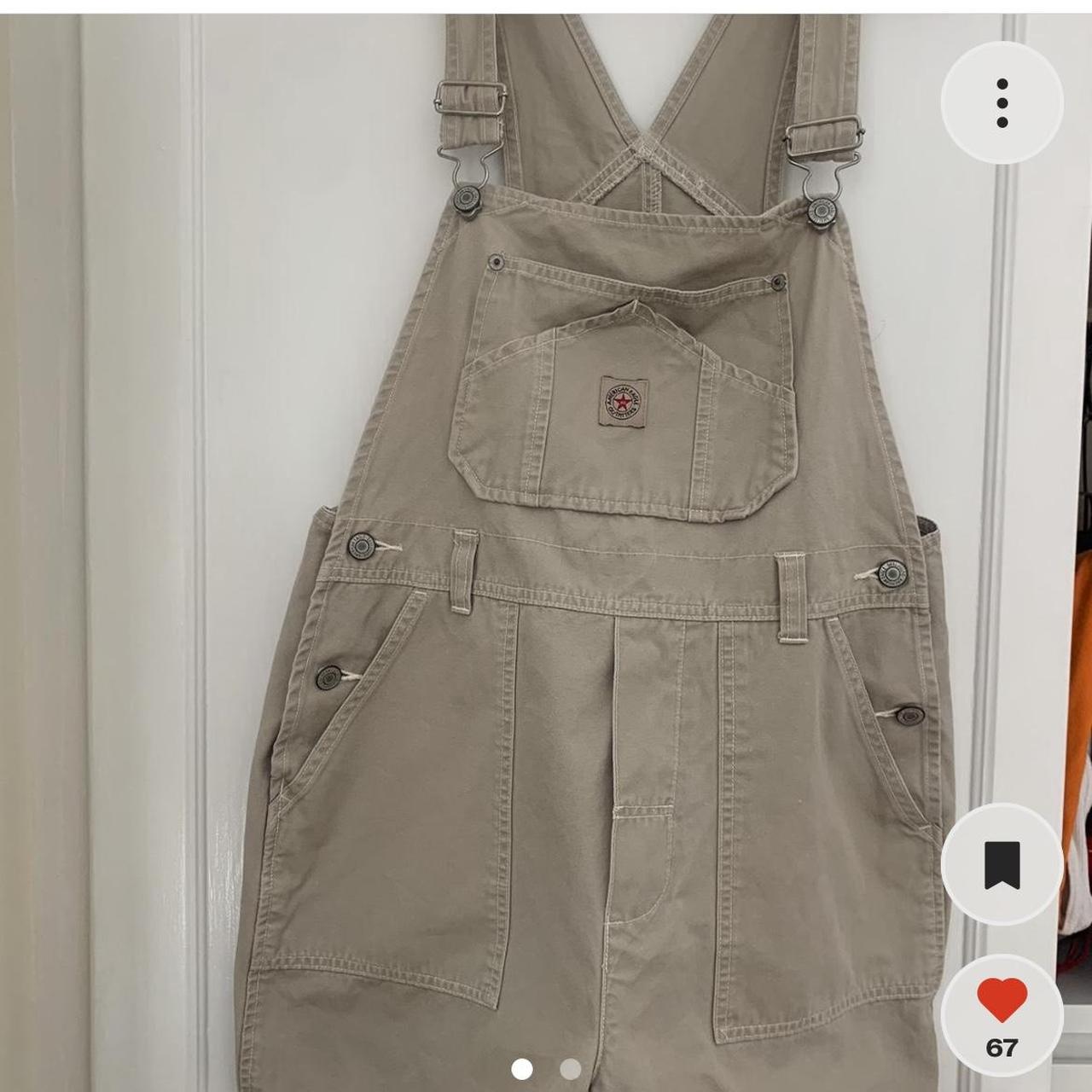 Repop Vintage American Eagle Overall Shorts Depop