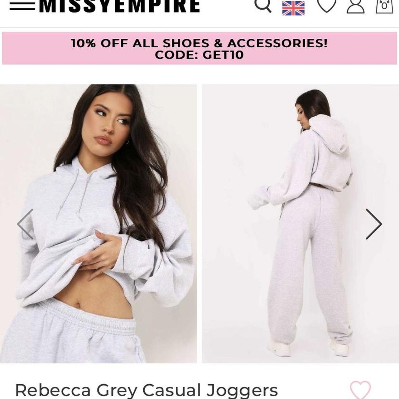 Missy empire grey discount joggers