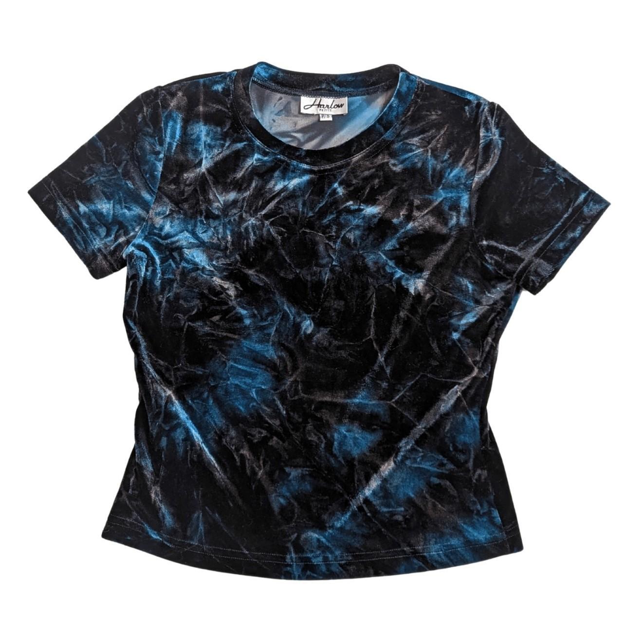 PJ Harlow Women's Black and Blue T-shirt