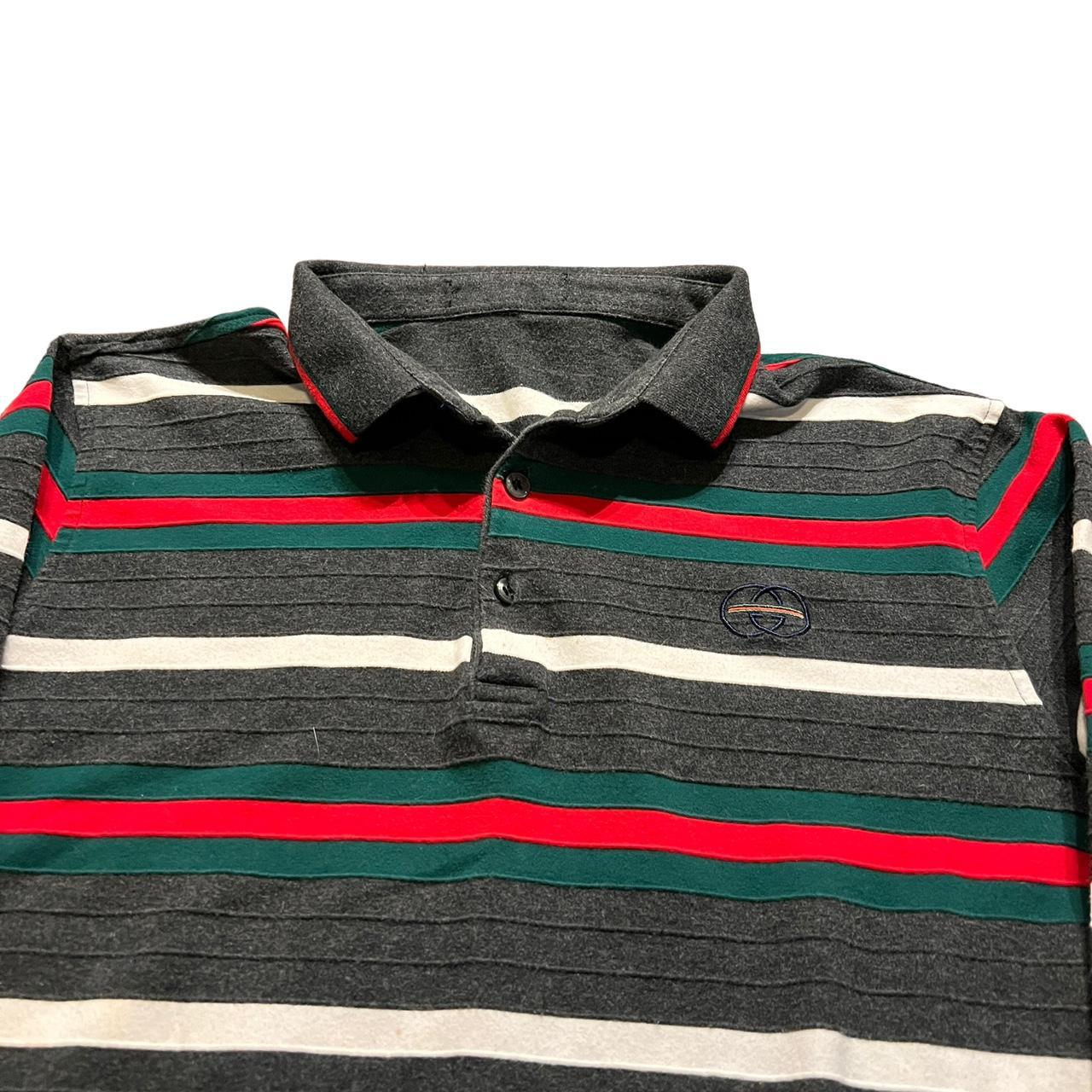 Men's Grey and Green Poloshirts Depop