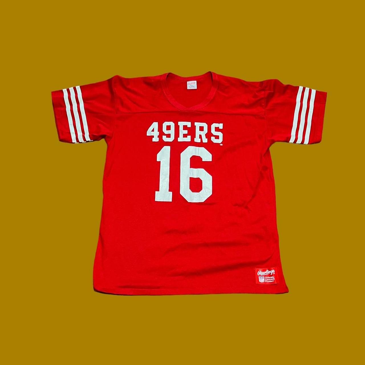 San Francisco 49ers 16 Joe Montana Vintage Youth Jersey Shirt 