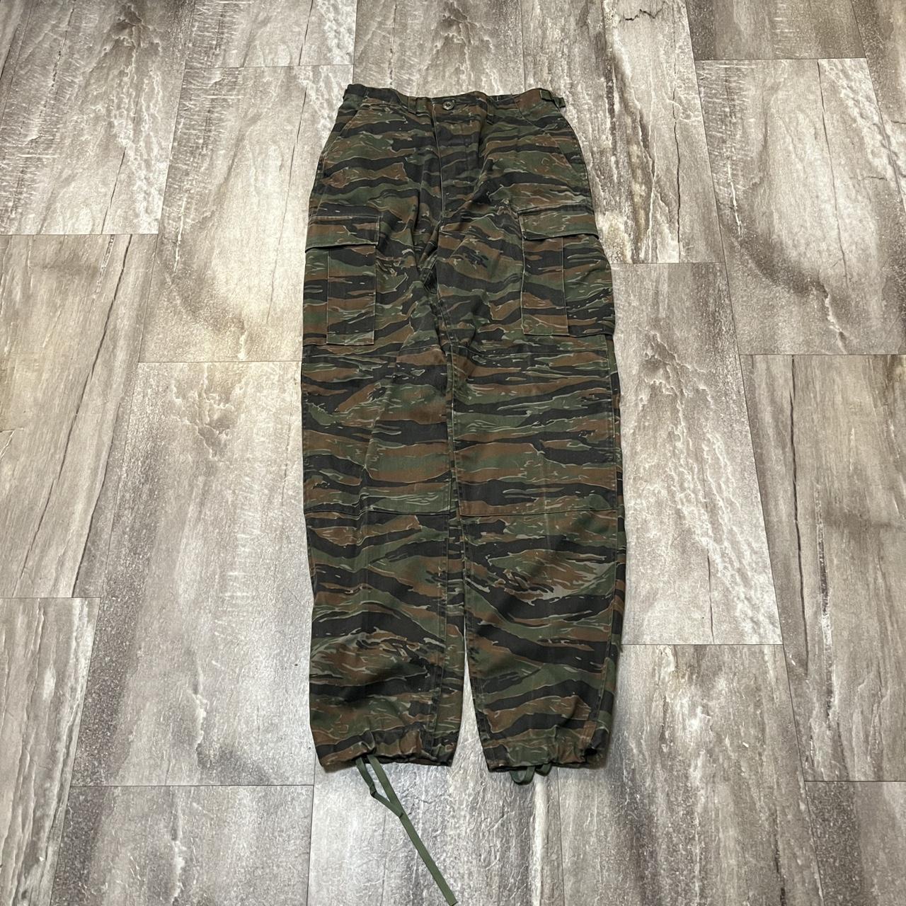 vintage tiger camo cargo pants goated camo frm the... Depop