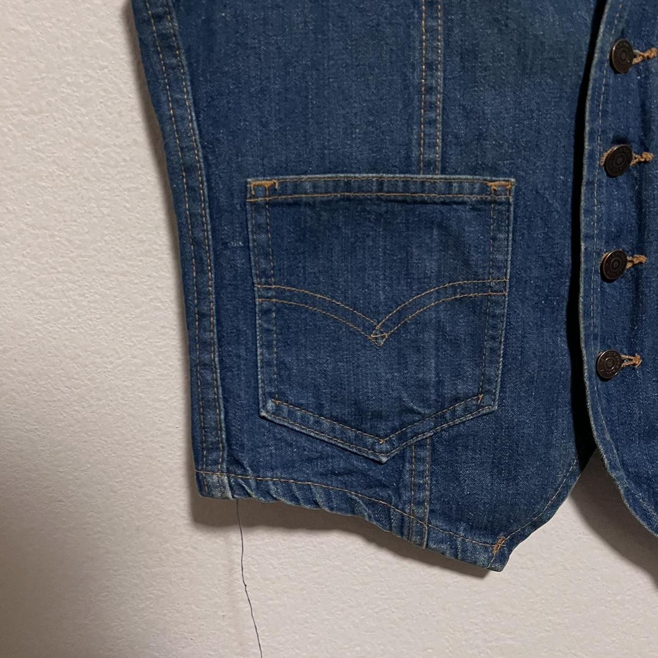 Levi's Women's Vest - Blue/Navy - S – vintage lev… - image 4