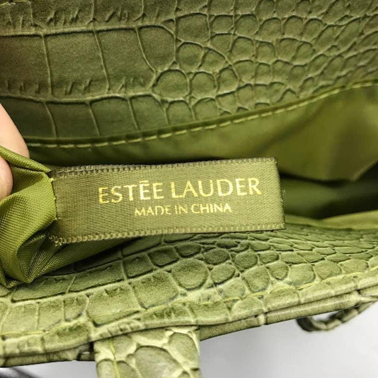 Estee Lauder Green Tote Handbag Purse 100%