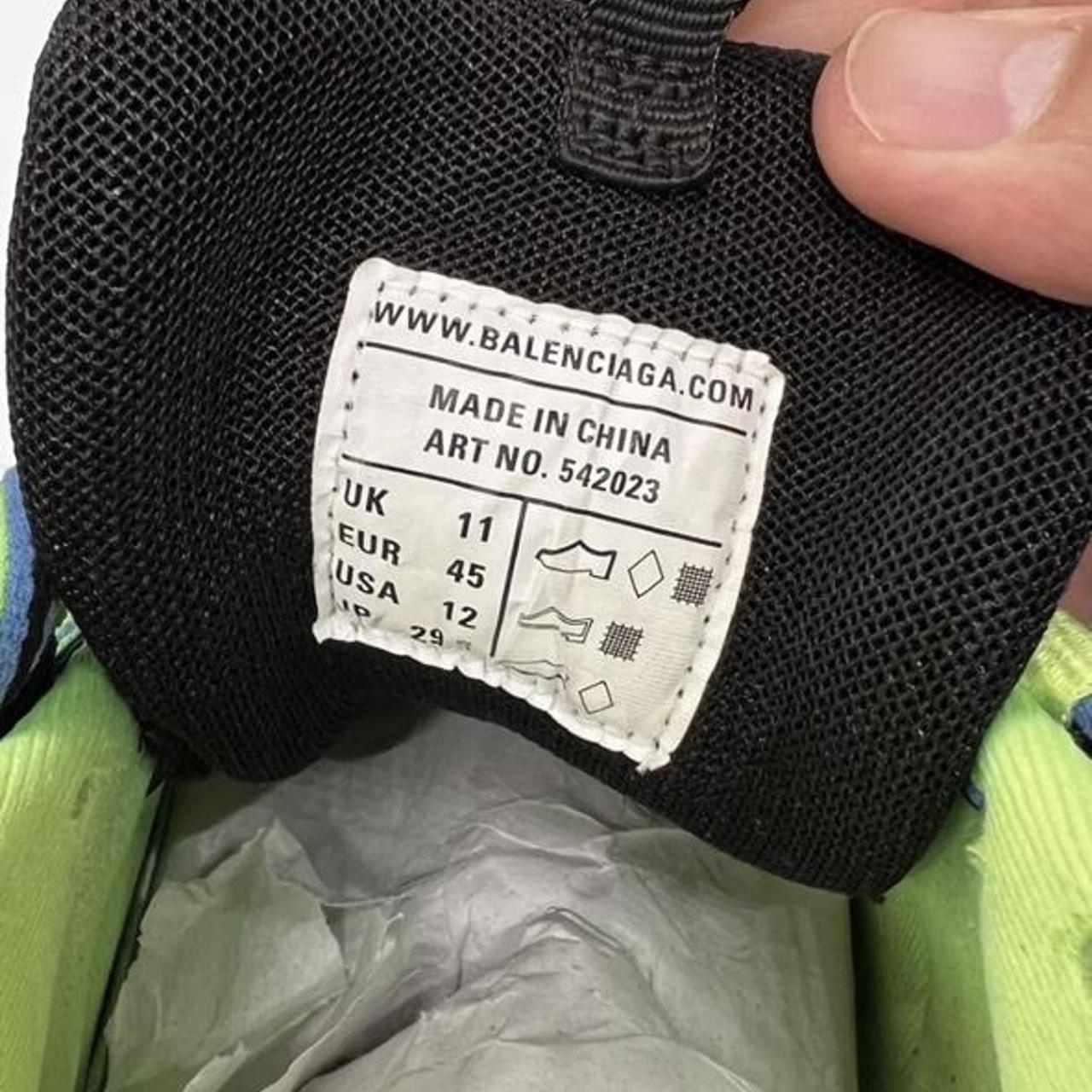 Balenciaga speed discount trainer size tag