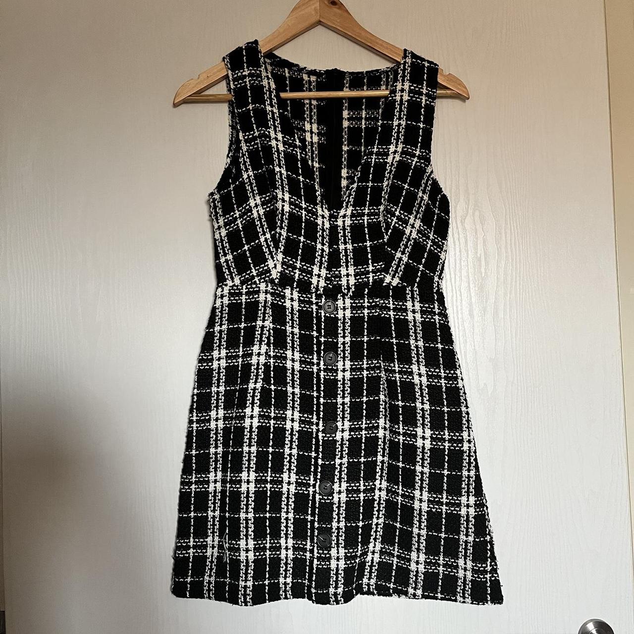 SHEIN Women's Black and White Dress | Depop