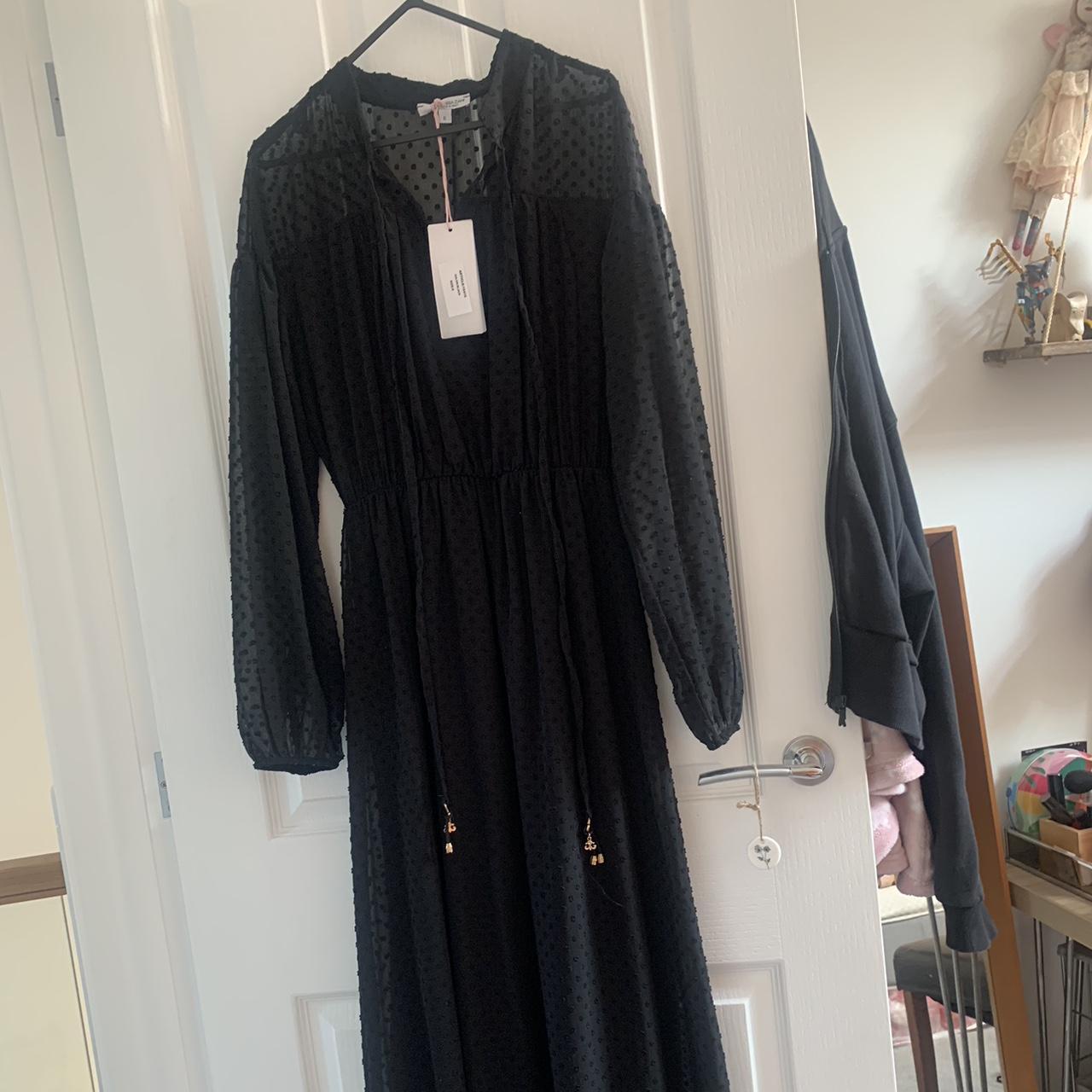 BNWT Vanessa zani black maxi dress Made in... - Depop