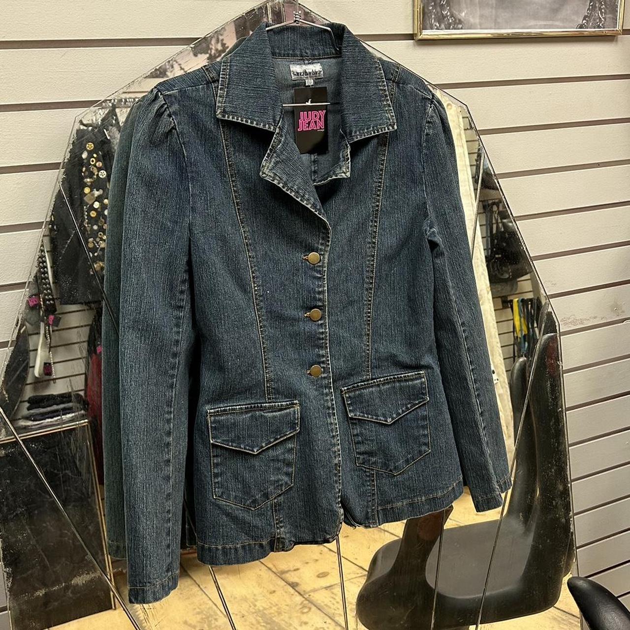 90s denim blazer Tagged Size: L Pit to pit: 18”... - Depop