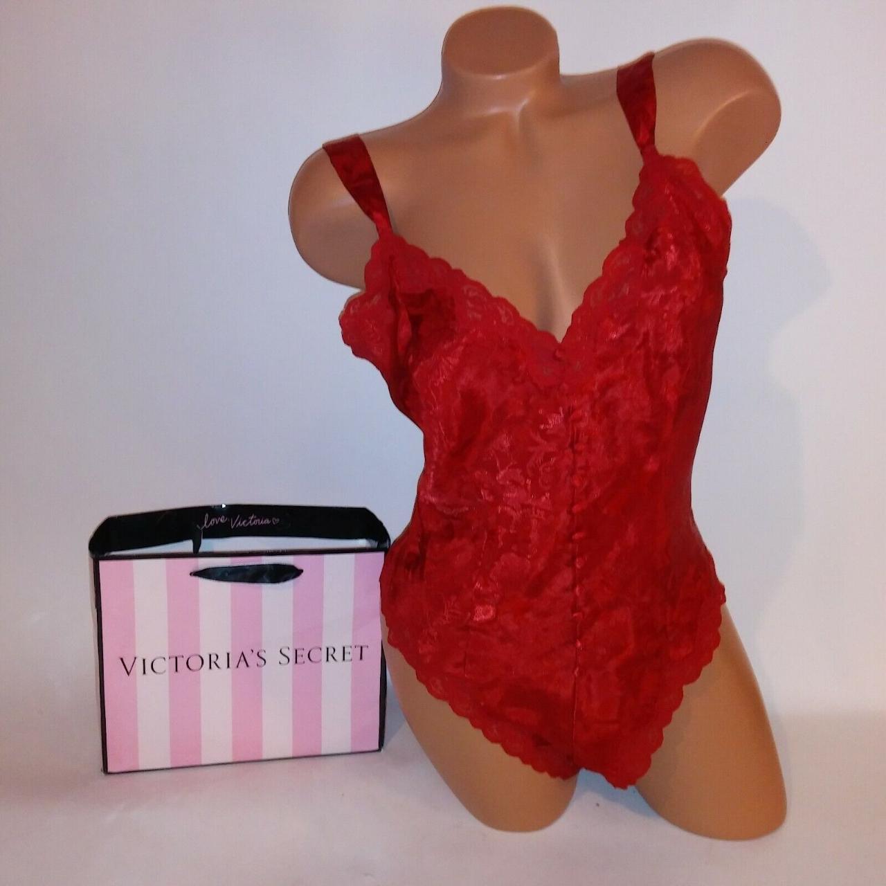 Vintage Victoria Secret Lingerie Teddy Bodysuit One Depop