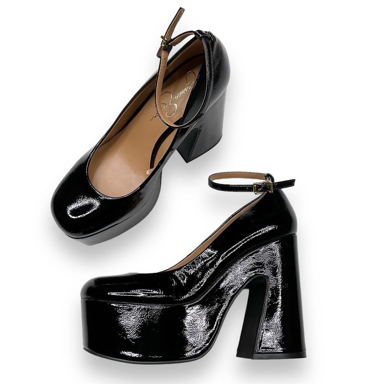 Jessica simpson sale black platform pumps