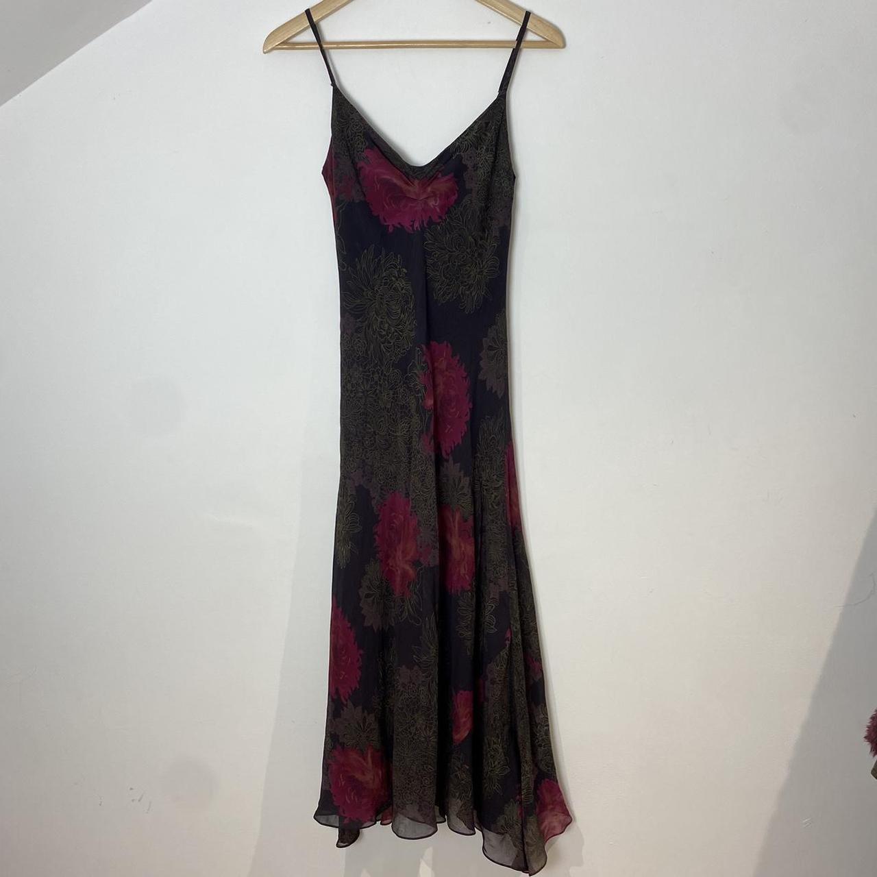 Monsoon Womens Brown And Burgundy Dress Depop 5980