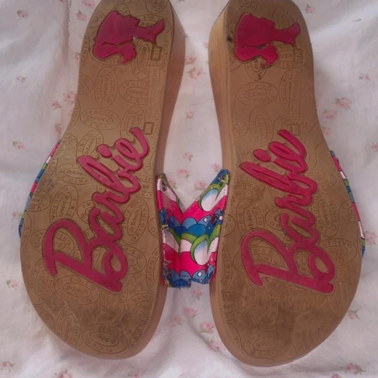 Dr Scholls Barbie 50th anniversary wooden Depop