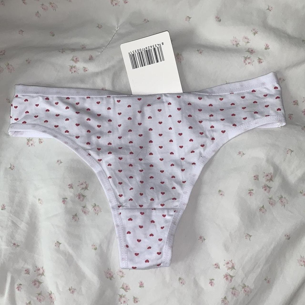 Brandy melville heart underwear - Depop