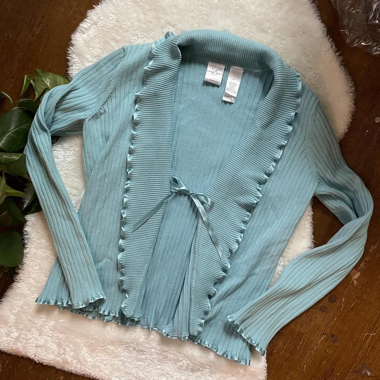 Balletcore sweater. The prettiest robins egg blue... - Depop