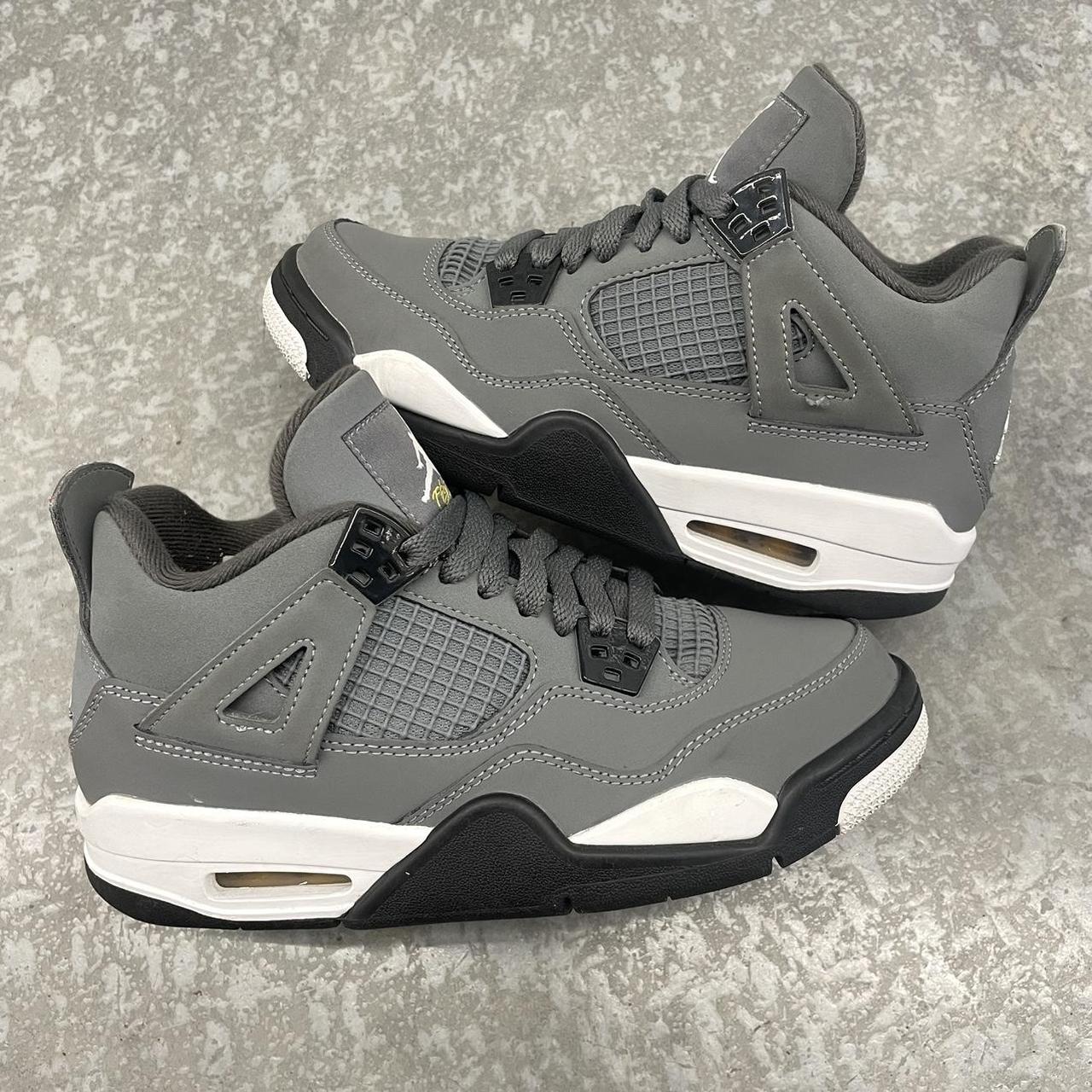 Air Jordan 4 Retro Cool Grey GS Grade School Size... - Depop