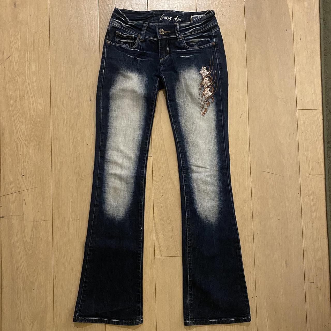 Y2K Jeans by Crazy Age. Low rise and straight leg | Depop Y2K Jeans by Crazy Age. Low rise and straight leg | Depop