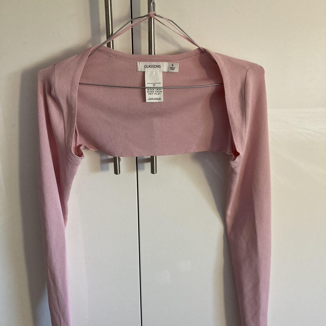 glassons ballet core pink bolero shrug size s... Depop